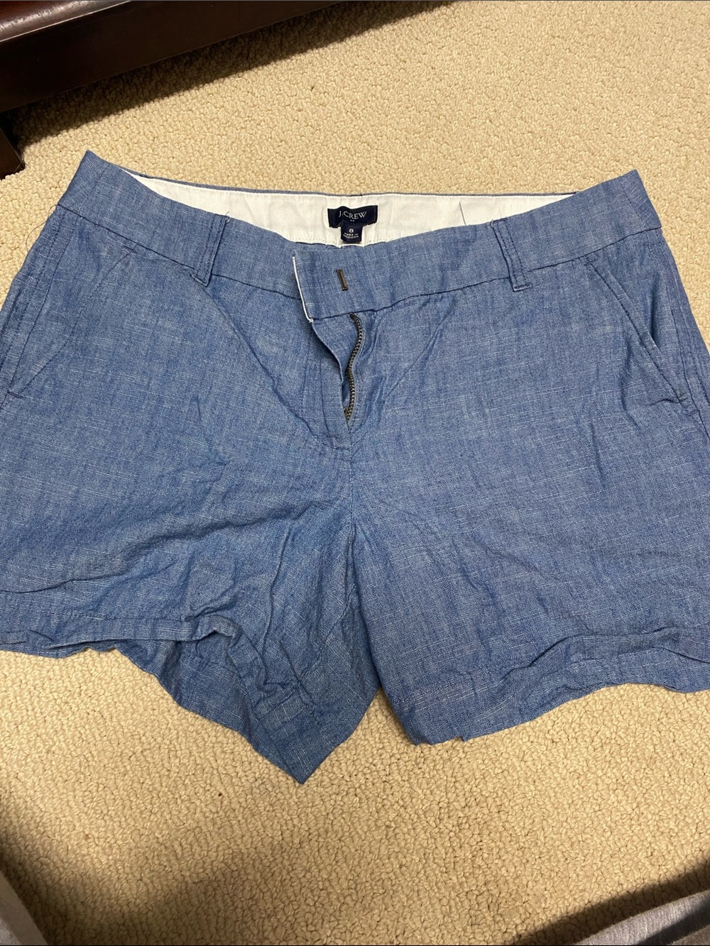 J. Crew Light Blue Chambray Bermuda Shorts